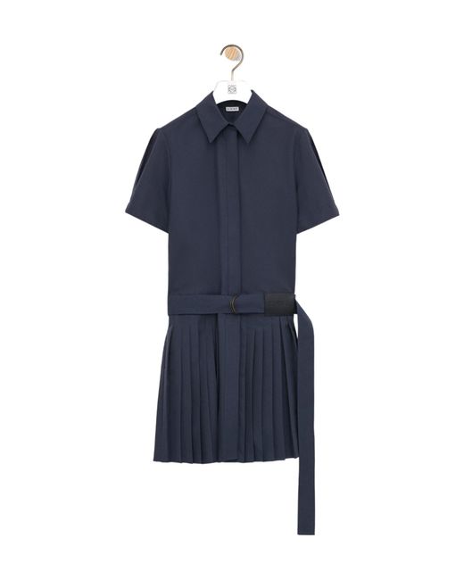 Loewe Blue Pleated Dress