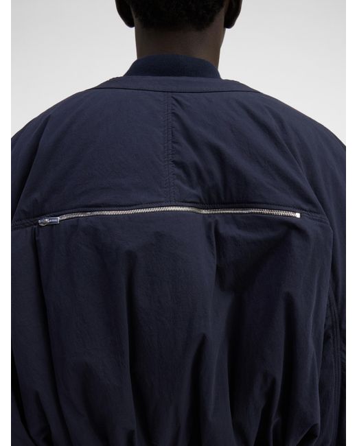 Jacquemus Blue Puffy Bomber Jacket for men