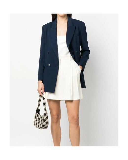 P.A.R.O.S.H. Blue Long-Sleeved Suit Jacket