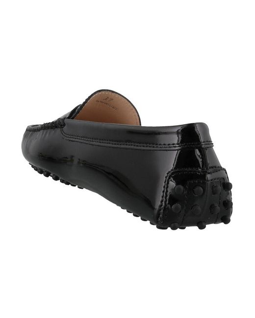 Tod's Black Gommino Penny Bar Driving Shoes