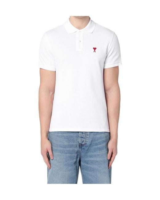 AMI White Ami De Coeur T-Shirt for men