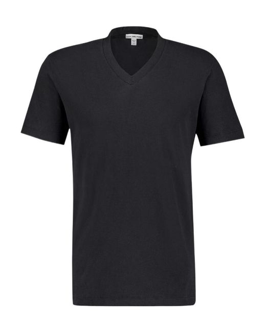 James Perse Black V-Neck T-Shirt for men