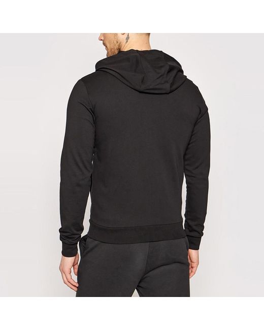 EA7 Black Logo And Hat Casual Jacket for men