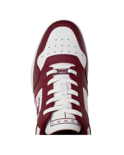 Tommy Hilfiger Purple Retro Basket Sneakers for men