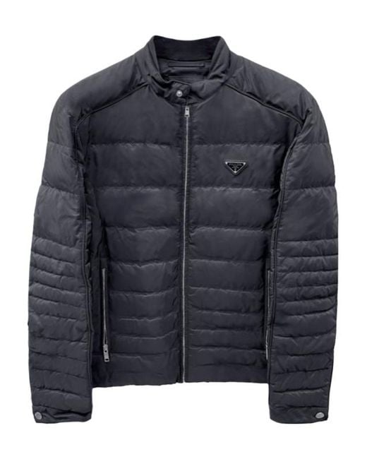 Prada Blue Long-Sleeved Cotton Clothes for men