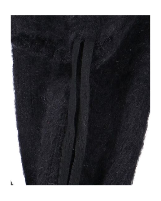 ANDREADAMO Black Cut-Out Roll-Neck Jumper