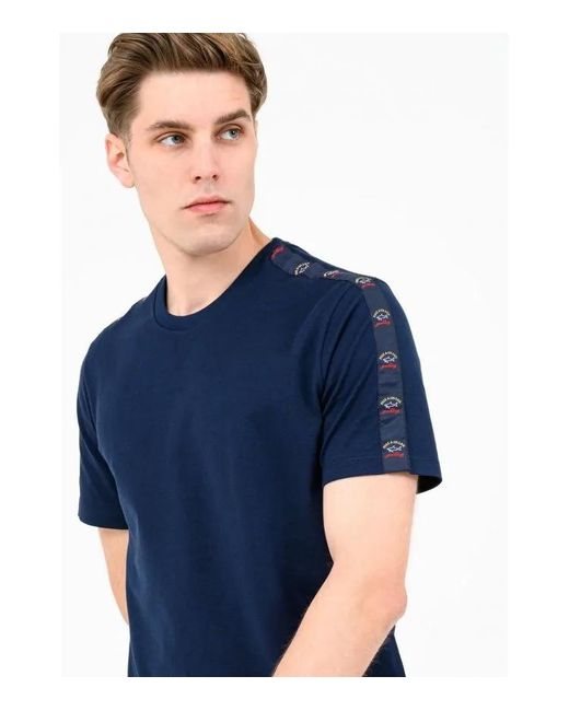 Paul & Shark Blue Logo T-Shirt for men