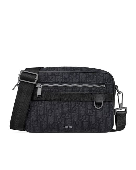 Dior Black Safari Bag With Strap for men
