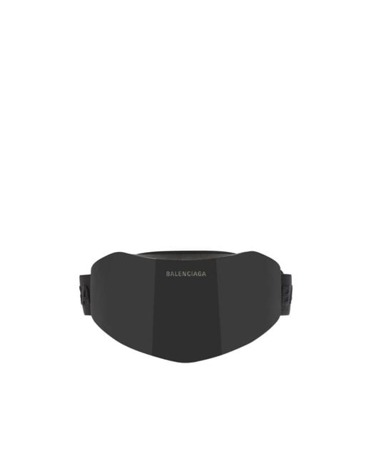 Balenciaga Black Eyewear Ski Mask Shield Sunglasses for men