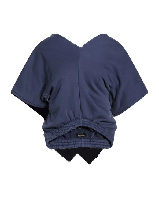 Balenciaga Blue Cropped Top