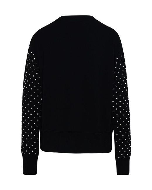 Moschino Black Logo Round-Necked Sweater