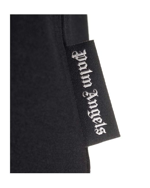 Palm Angels Black With Monogram T-Shirt