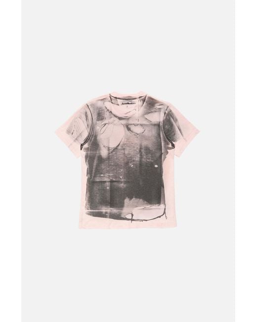 Acne Gray Tromp-L'Œil T-Shirt for men