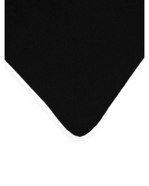 Brunello Cucinelli Black Triangular Cashmere Scarf