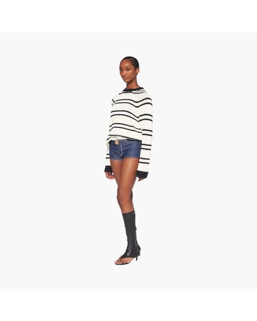 Miu Miu White Cotton And Cashmere Sweater