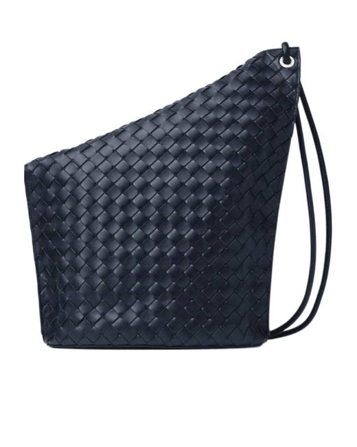 Bottega Veneta Blue Medium Knot Bucket Bag for men