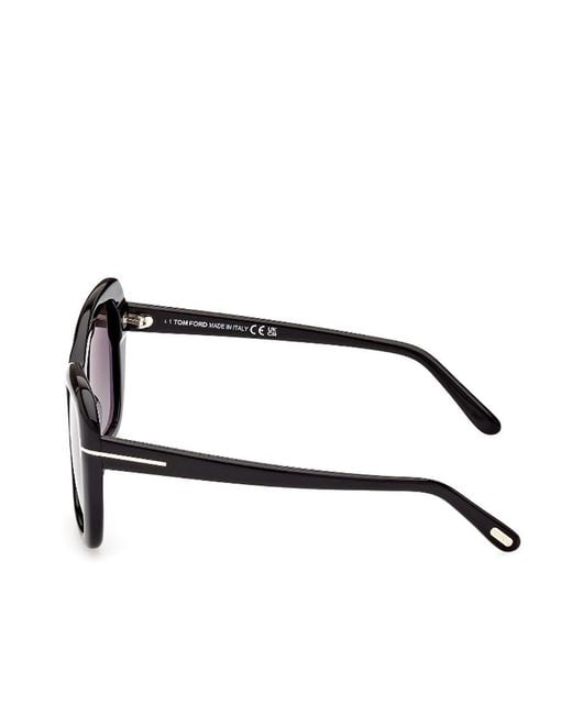 Tom Ford Metallic Eyewear Cat-Eye Frame Sunglasses
