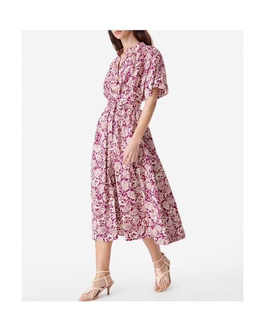 Vanessa Bruno Pink Short Bubble Sleeve Dress