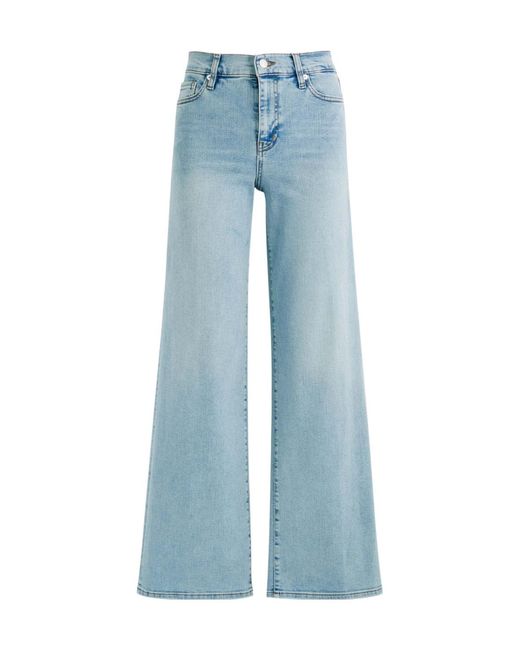 FRAME Blue Le Slim Palazzo Wide-Leg Jeans