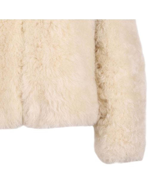 Tom Ford Natural Crewneck Long-Sleeved Coat