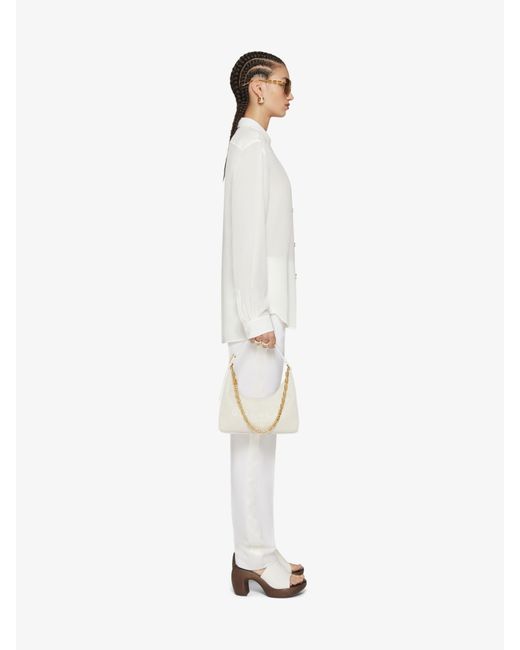 Givenchy White Sheer Collared Button-Up Shirt