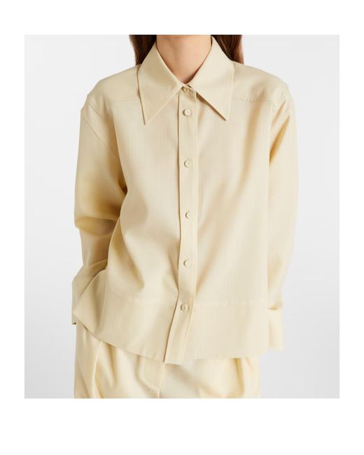 Jil Sander Natural Wool Shirt