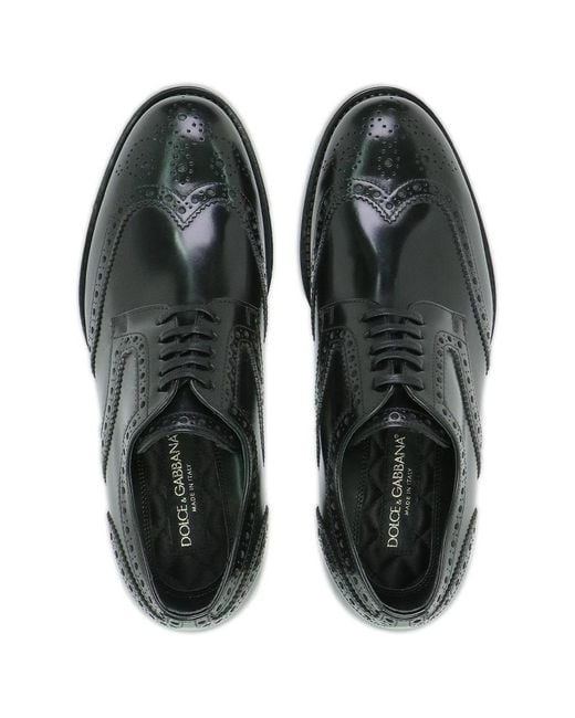 Dolce & Gabbana Black Logo Details Business Casual Shoes for men