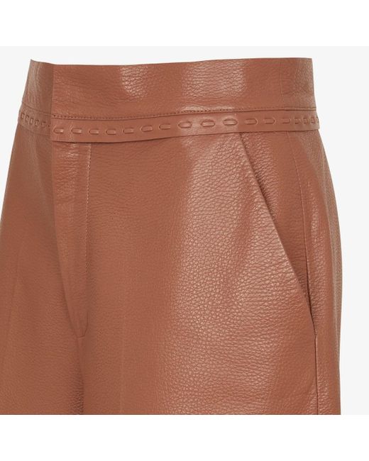 Fendi Multicolor Stitch Detailed Wide-Leg Trousers
