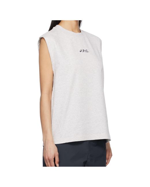 A.P.C. White X Asics Sky Vest for men