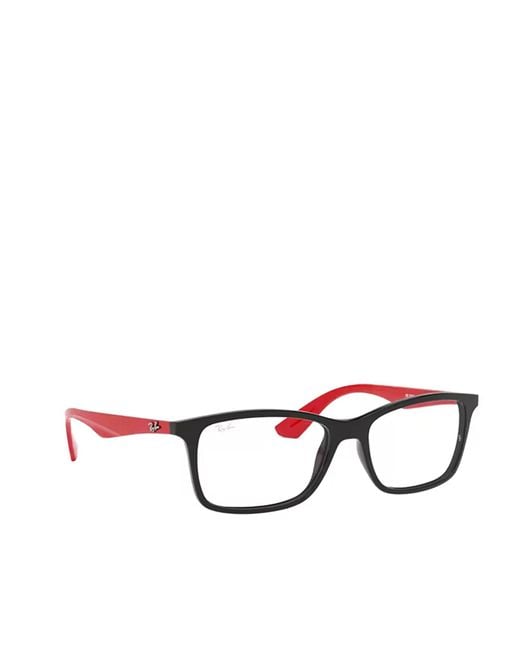 Ray-Ban White Rectangular Frame Glasses