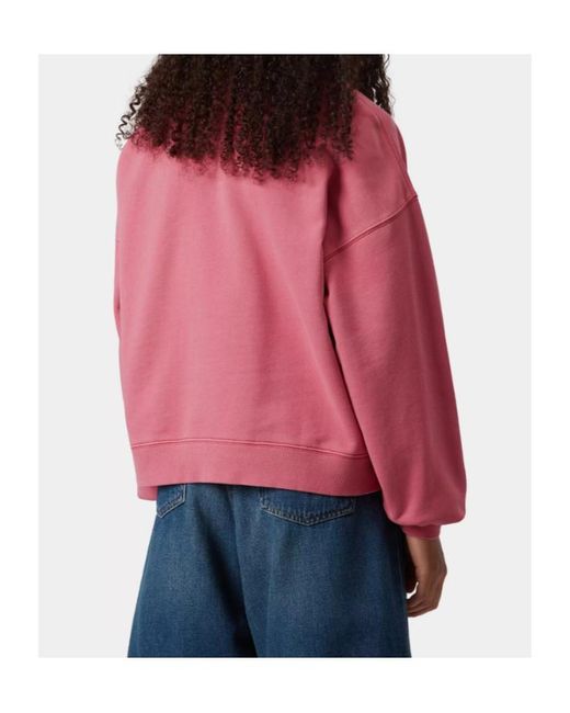 Carhartt Pink Long-Sleeved Sweatshirt