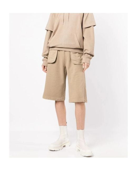 Dion Lee Natural Cotton Knee-Length Shorts