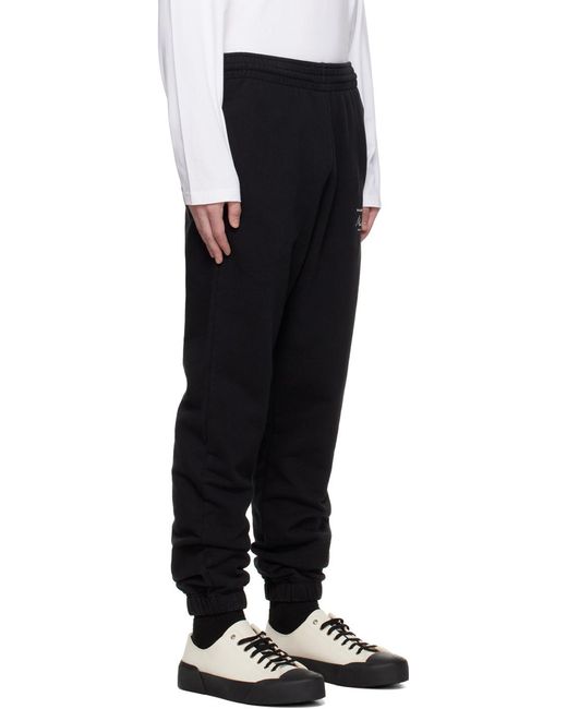 Martine Rose Black Logo Printed Pocketed Track Pants