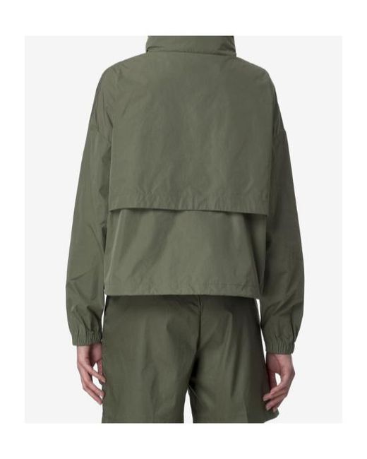 K-Way Green Aubette Hooded Jacket