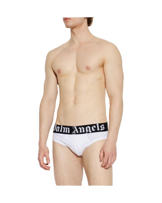 Palm Angels White Classic Underwear Set for men