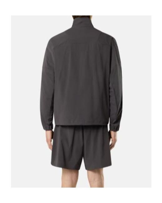 Stone Island Gray Stellina Oversized-Fit Zipper-Up Overshirt for men