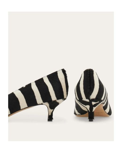 Ferragamo Black Ferragamo Lara 40 Printed Pumps