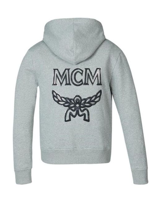 MCM Blue Hooded Casual Jacket