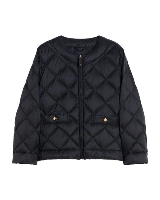Max Mara Black The Cube Mtcsofta Zipped Jacket