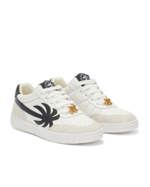Palm Angels White Palm Beach University Low-Top Sneakers for men