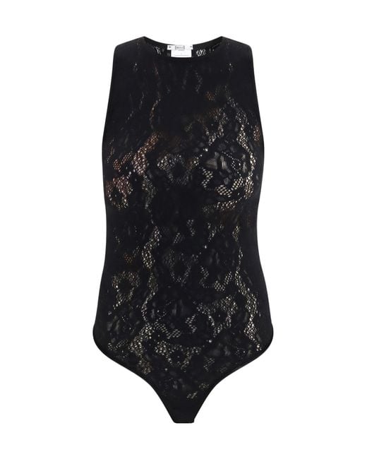 Wolford Black Lace Sleeveless Bodysuit