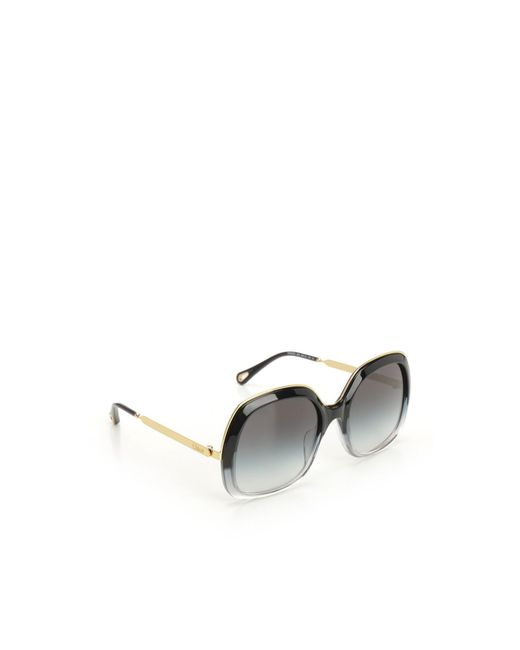 Chloé Metallic Chloé Eyewear Square-Frame Sunglasses