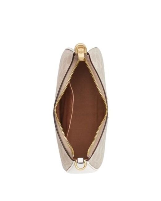 COACH Natural Letter Logo Shoulder Bag