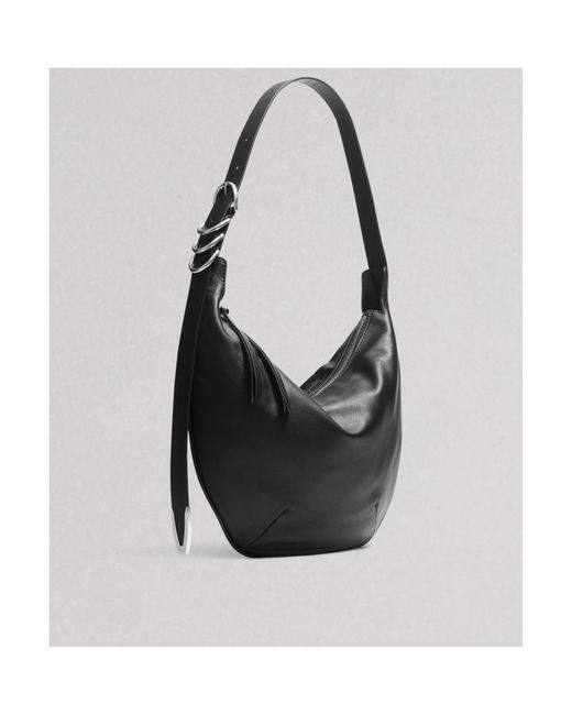 Rag & Bone Black Zippered Shoulder Bag