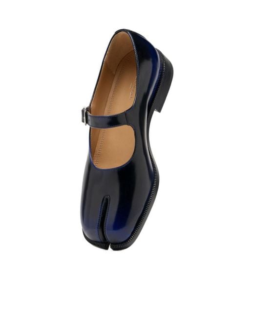 Maison Margiela Blue Tabi City Mary Jane Shoes