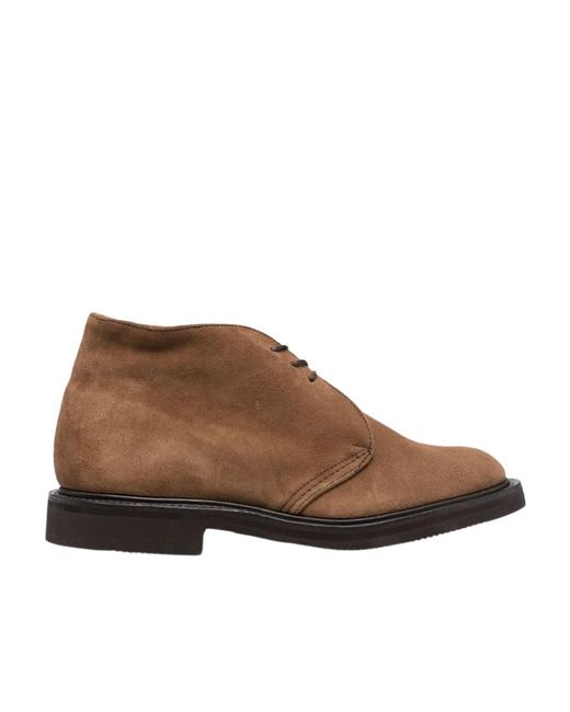 Tricker's Brown Aldo Suede Ankle Boots for men