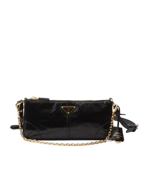 Prada Black Re-Edition 2002 Medium Shoulder Bag