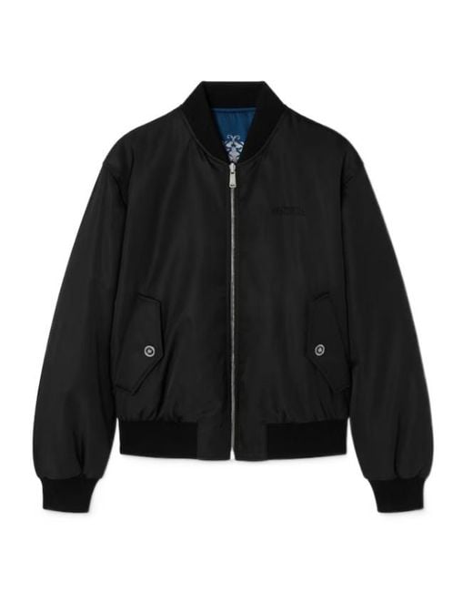 Versace Blue Reversible Blouson Jacket for men