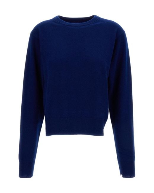 Extreme Cashmere Blue Crew-Neck Cashmere Sweater