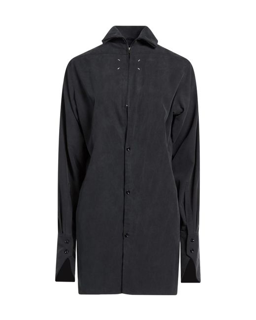 Maison Margiela Blue Printed Long Shirt